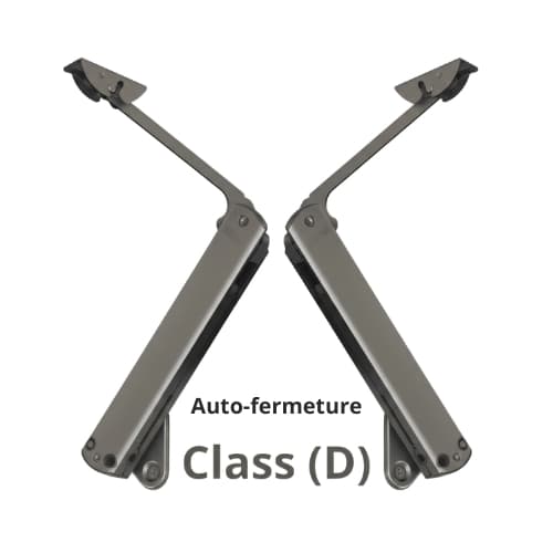 Mécanisme Slim  pour porte relevable, classe D